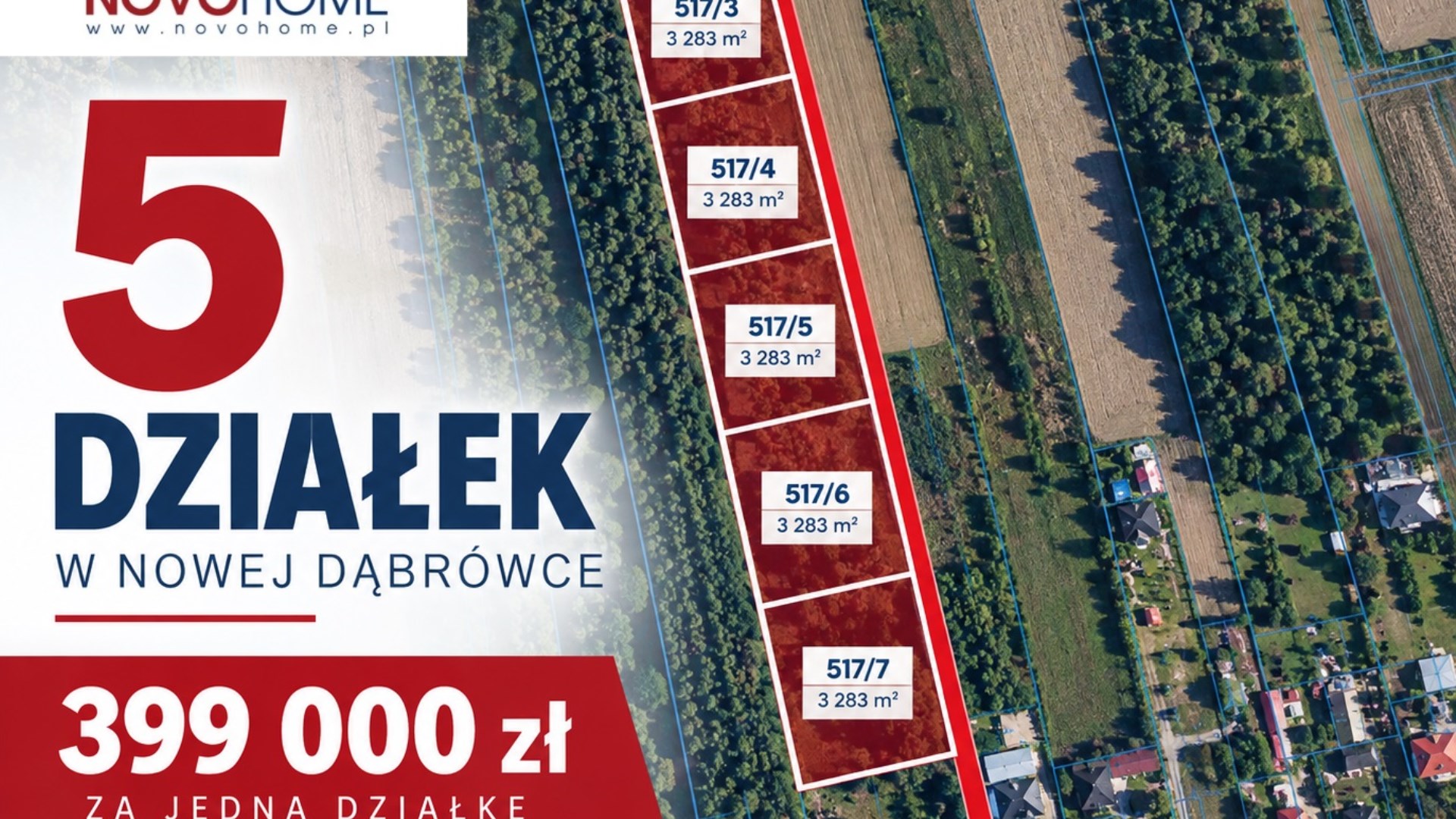 Działki na sprzedaż Nowa Dąbrówka | 3283 m² | Novo Home